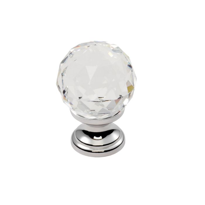 Carlisle Brass Fingertip Design Ftd Cctc Crystal Clear Faceted Knob